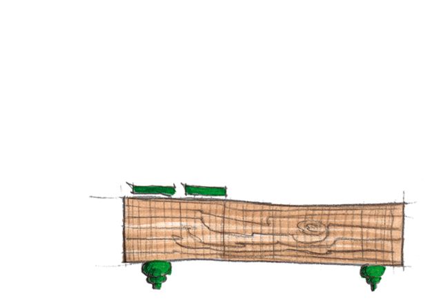 Zeichnung Holzfaltungen